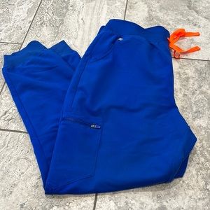 Figs limited edition winning blue high waisted Zamora large joggers